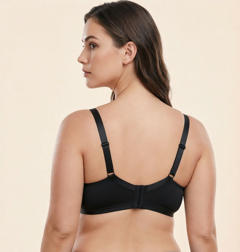 Satin Ultra-Thin Plus Size Bra Without Steel Ring
