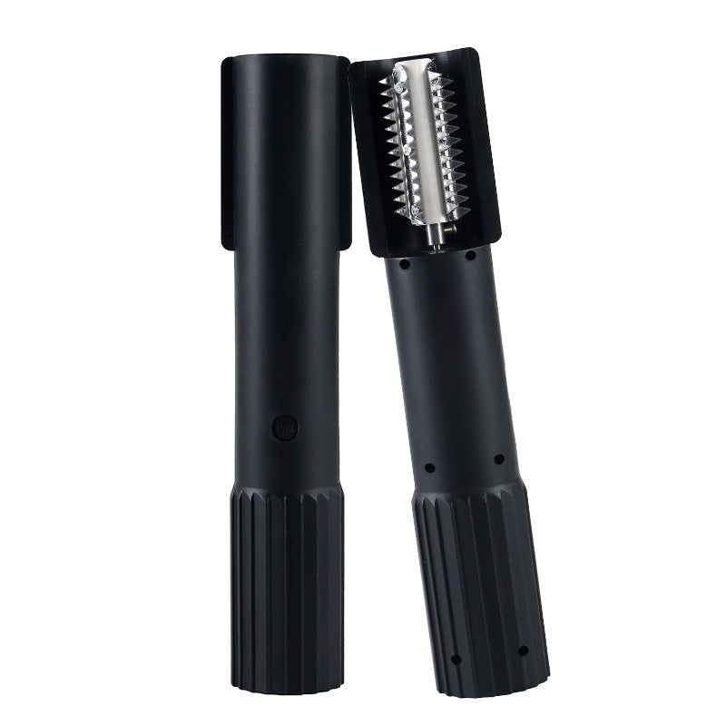 Wireless Stainless Steel Fish Scale Scraper Black
