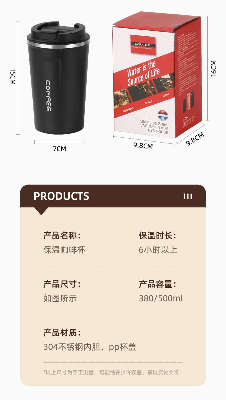 Summer Insulated Stainless Steel Coffee Cup 450ml
