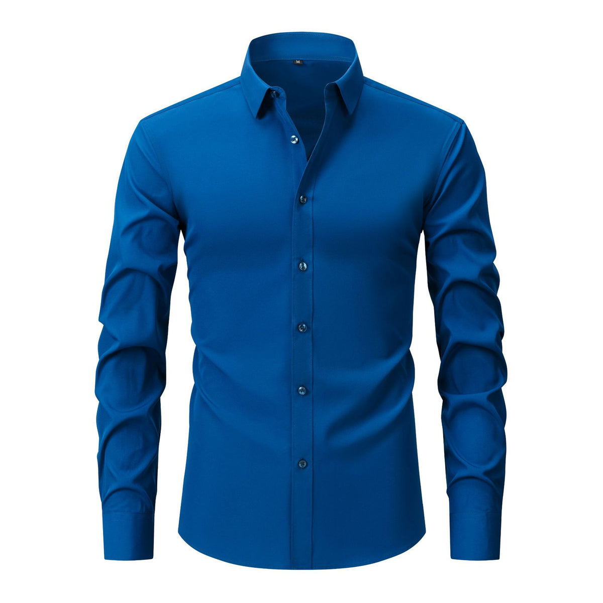 Lightweight Stretchy Plus-Size Men's Long-Sleeve Shirt