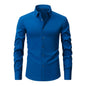 Lightweight Stretchy Plus-Size Men's Long-Sleeve Shirt
