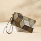 Small Square PU Clutch Bag with Color Contrast