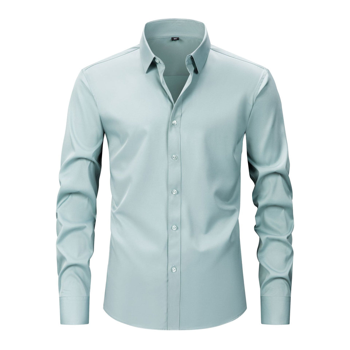 Lightweight Stretchy Plus-Size Men's Long-Sleeve Shirt