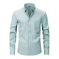 Lightweight Stretchy Plus-Size Men's Long-Sleeve Shirt