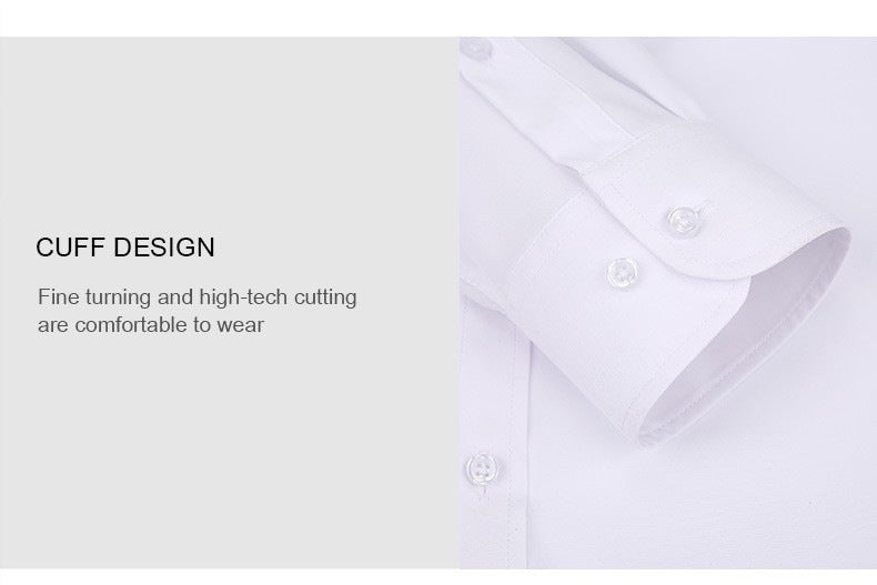 Lightweight Stretchy Plus-Size Men's Long-Sleeve Shirt