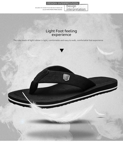 Men's Flip Flops Sandals in Beckham Black EVA