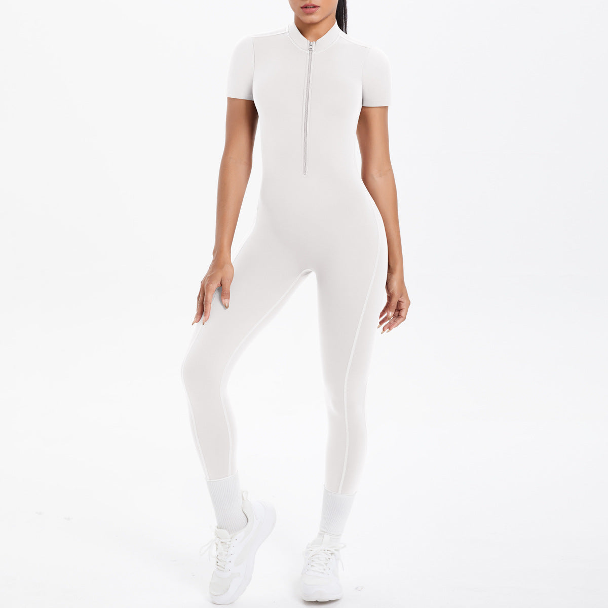 Backless Bodycon Scrunch Jumpsuit for Women Yoga Fitness
