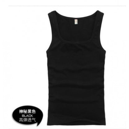 Men's Cotton Slim Fit Sports Vest in Multiple Colors