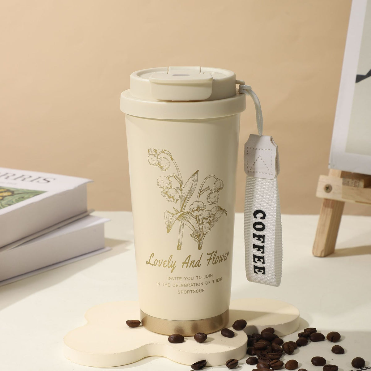 Summer Insulated Stainless Steel Coffee Cup 450ml