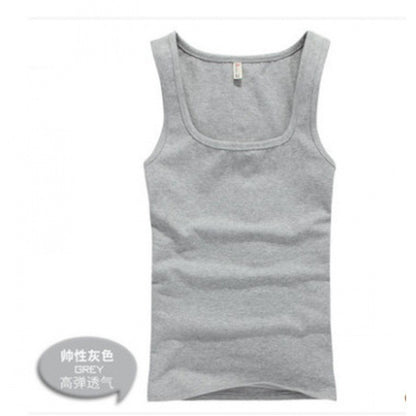 Men's Cotton Slim Fit Sports Vest in Multiple Colors