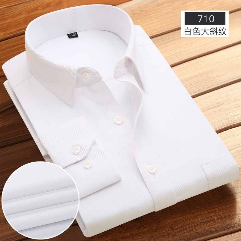 Striped Long-Sleeved Shirt for Men, Cotton Blend, Breathable