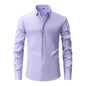 Lightweight Stretchy Plus-Size Men's Long-Sleeve Shirt
