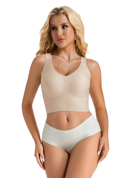 Large Cup Seven-Breasted Bra with Tummy Control