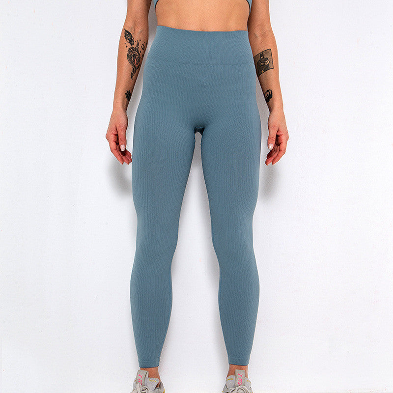 Women's Solid Color Lycra Yoga Fitness Leggings