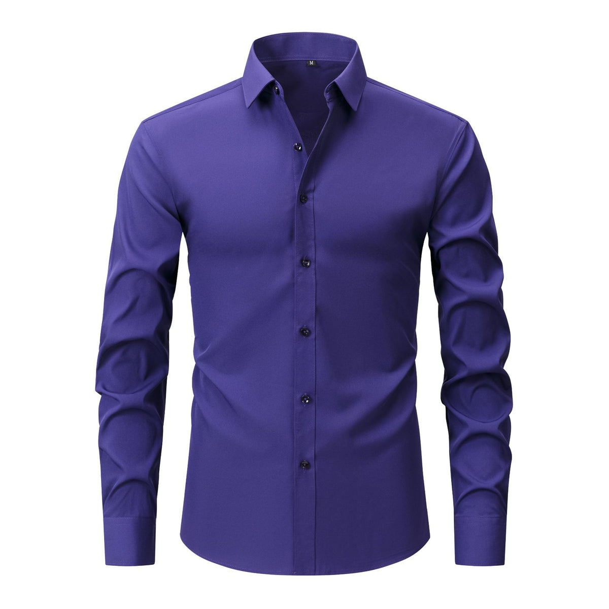 Lightweight Stretchy Plus-Size Men's Long-Sleeve Shirt