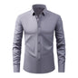 Lightweight Stretchy Plus-Size Men's Long-Sleeve Shirt
