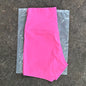 High-Waist Nylon Yoga Shorts in Peach