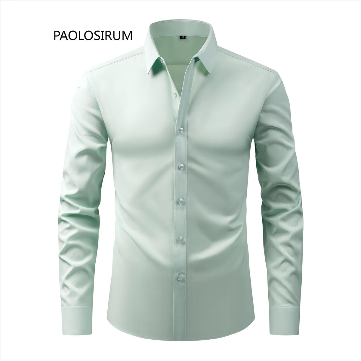 Lightweight Stretchy Plus-Size Men's Long-Sleeve Shirt