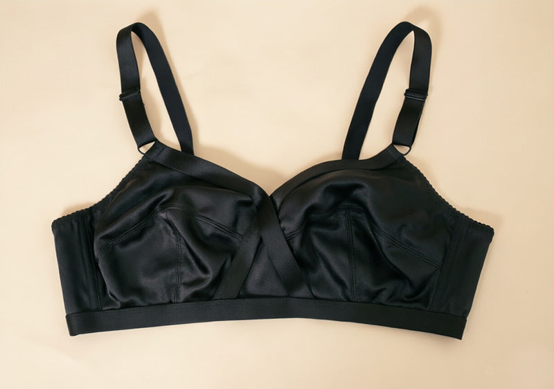 Satin Ultra-Thin Plus Size Bra Without Steel Ring