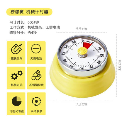 Mechanical Kitchen Timer with Magnetic Attraction
