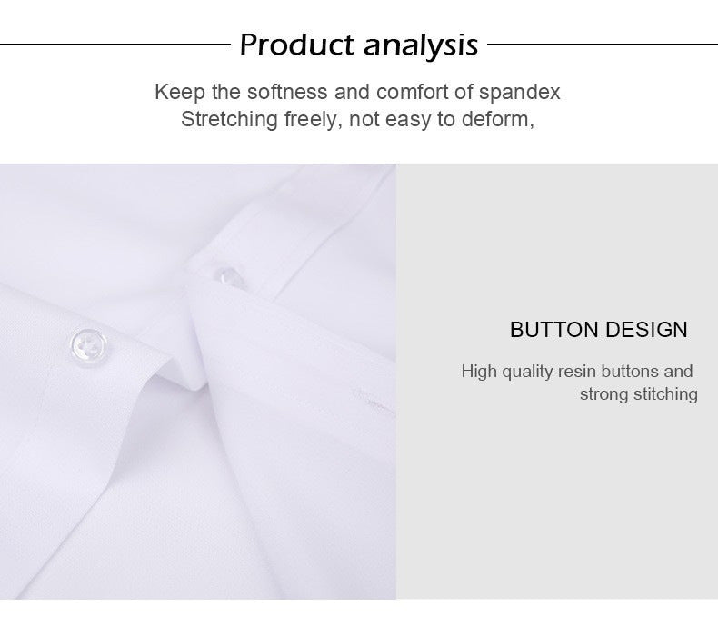 Lightweight Stretchy Plus-Size Men's Long-Sleeve Shirt
