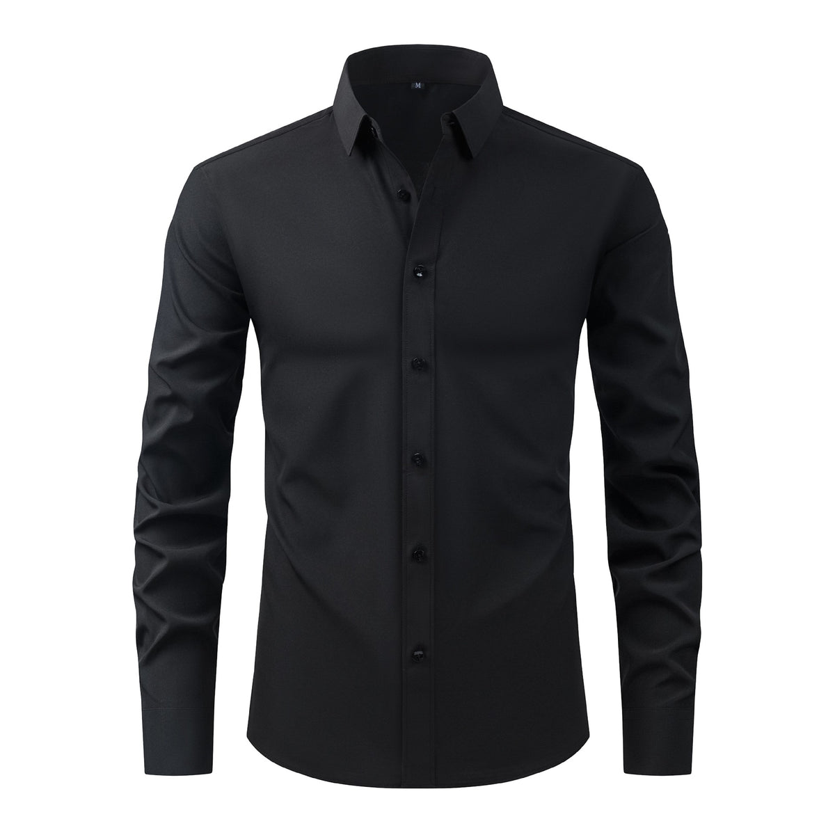 Lightweight Stretchy Plus-Size Men's Long-Sleeve Shirt