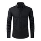 Lightweight Stretchy Plus-Size Men's Long-Sleeve Shirt