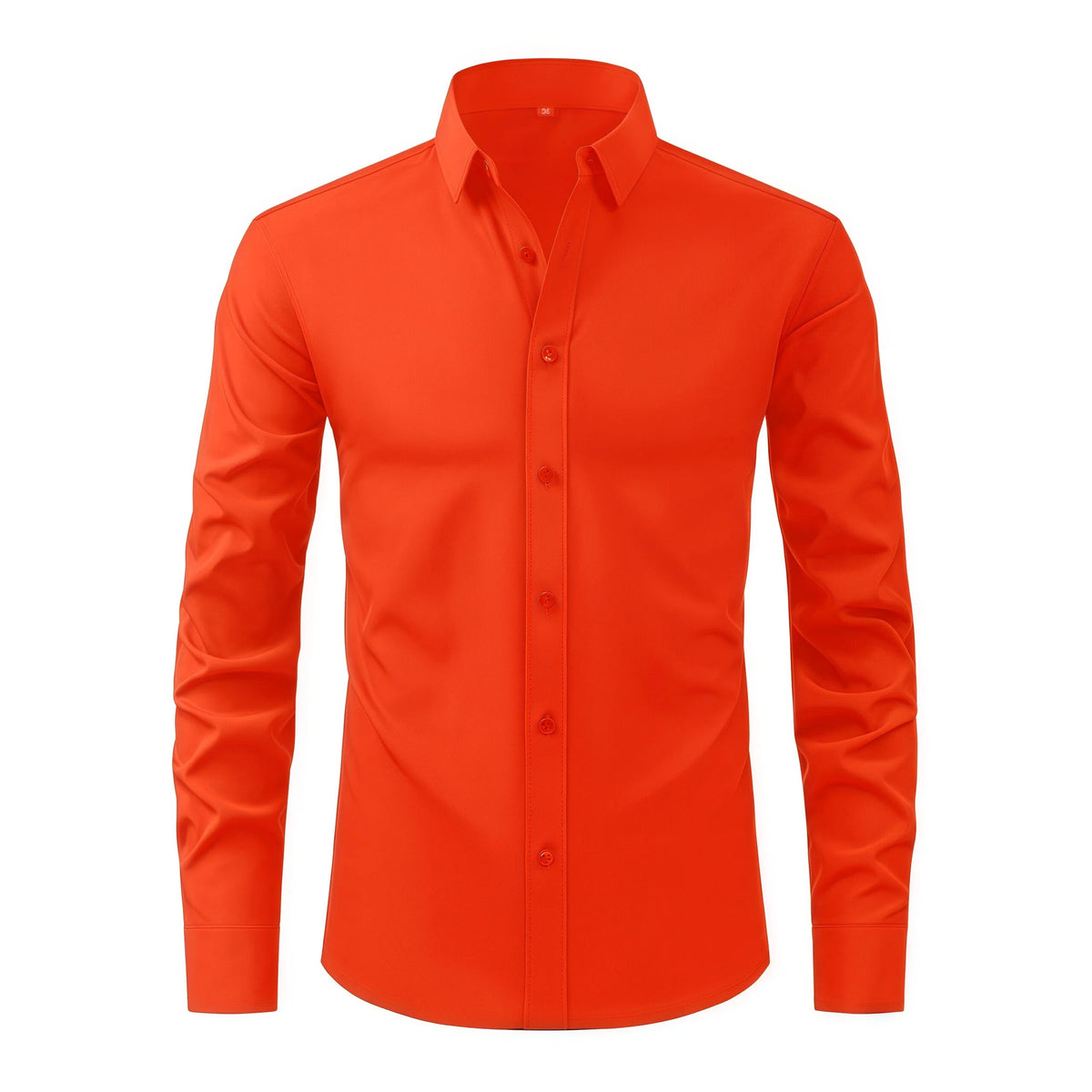 Lightweight Stretchy Plus-Size Men's Long-Sleeve Shirt