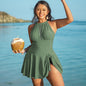 Plus Size One-Piece Swimsuit for Women in Black