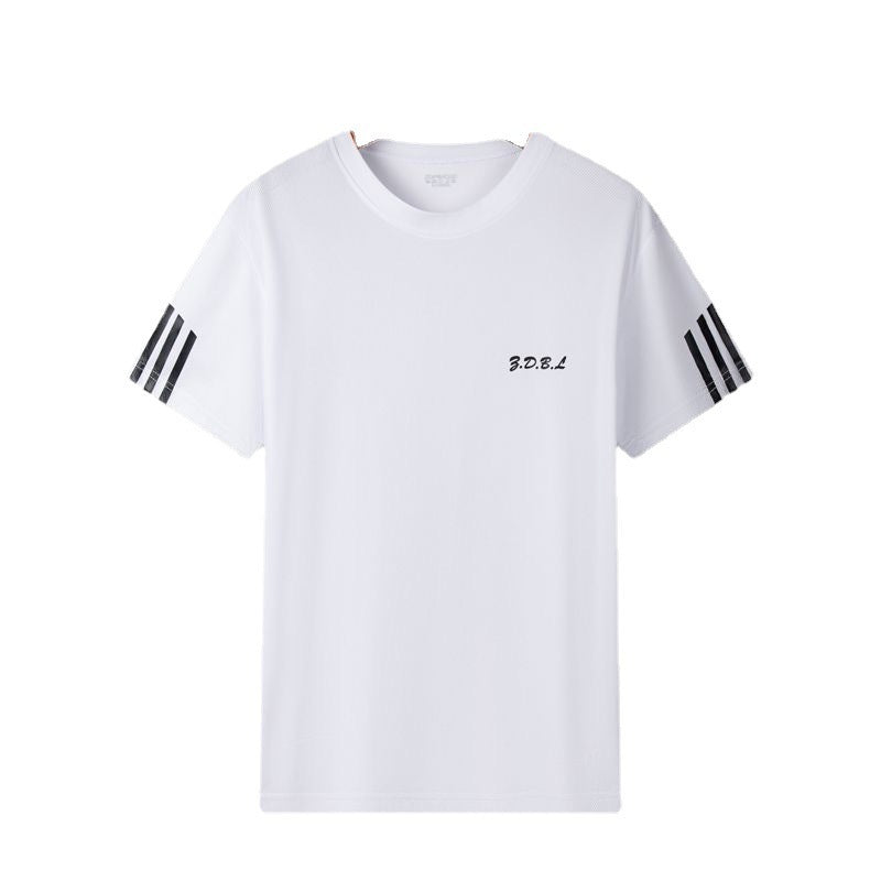 Men's Summer Fitness Sweat Suit with Quick-Drying T-Shirt and Shorts