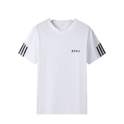 Men's Summer Fitness Sweat Suit with Quick-Drying T-Shirt and Shorts