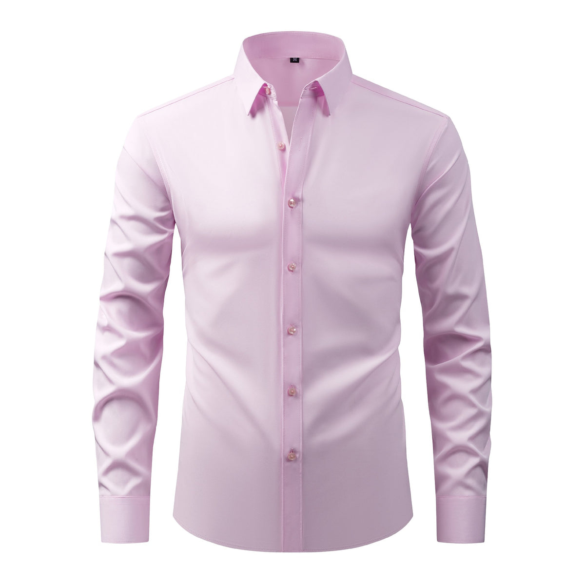 Lightweight Stretchy Plus-Size Men's Long-Sleeve Shirt