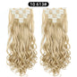 22 Inch Curly Wavy Clip In Hair Extensions Synthetic