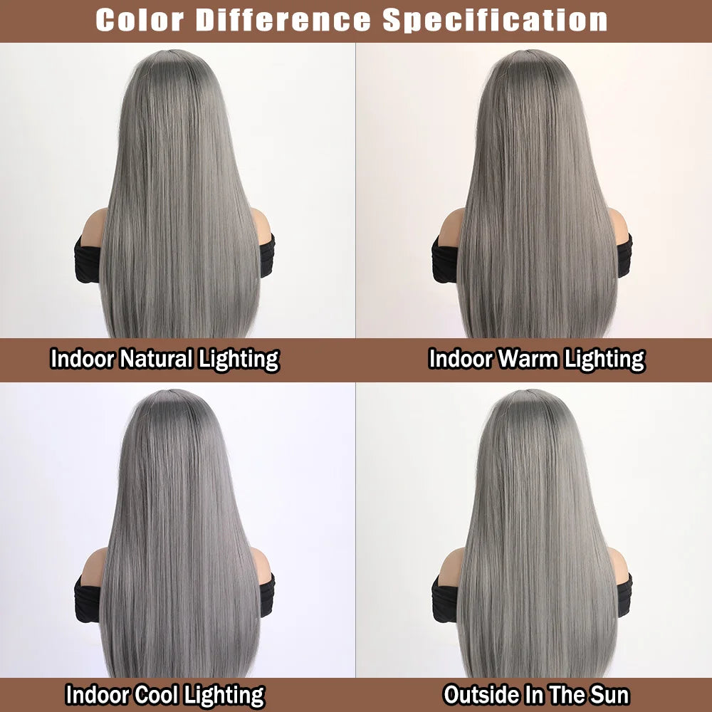 26 Inch Long Straight Synthetic Wig for Women