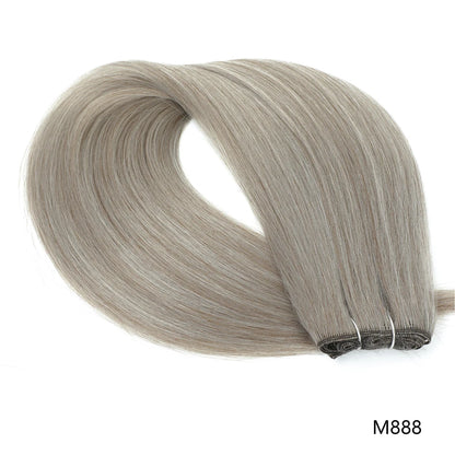 Bone Straight Synthetic Hair Bundles Yaki Weaving