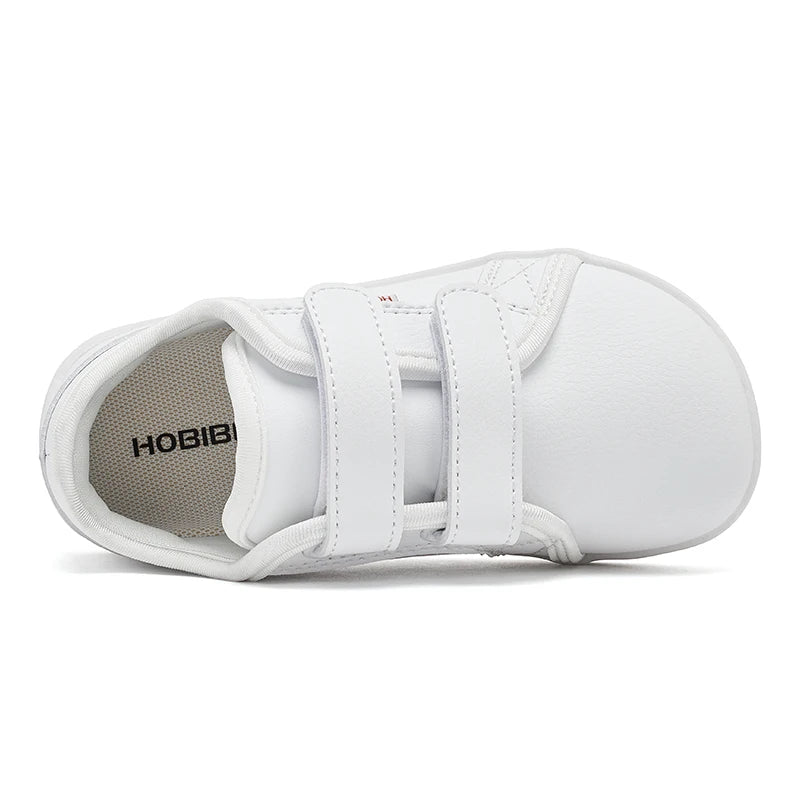 HOBIBEAR Kids Minimalist Sneakers Lightweight Hook Loop Shoes