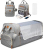 3 In 1 Waterproof Diaper Bag Backpack with USB Charge