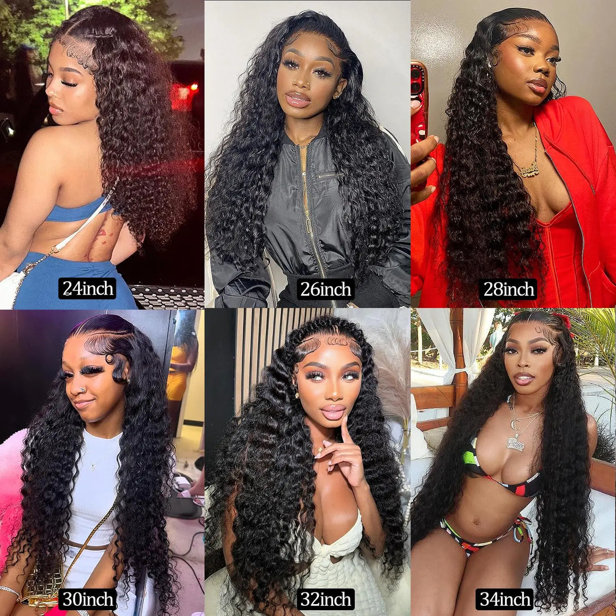 Lemoda 13x6 Deep Wave Full Lace Frontal Wig Human Hair