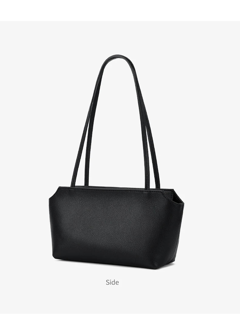 Genuine Cowhide Leather Mini Shoulder Tote Bag