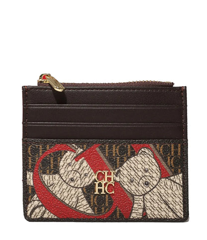 CH Women's Zipper Wallet with Letter Decoration