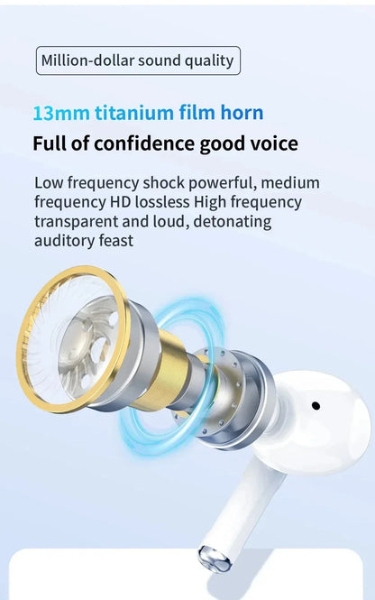 For Air Pro5 Wireless Bluetooth Earbuds with Noise Cancelling