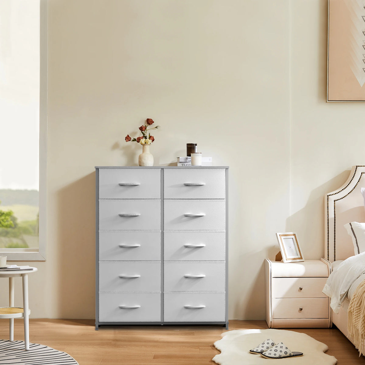 JHK Modern Wooden Wardrobe With 5/7/10 Drawers