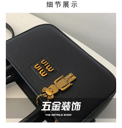 Women's Small Square Nylon Shoulder Bag for Mobile Phone