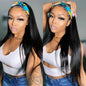 Jerry Curly Half Wig Human Hair Black Seamless Clip In