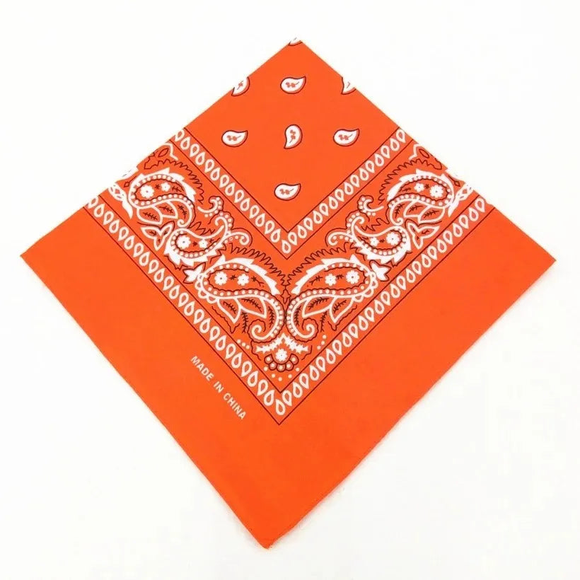 Unisex Polyester Paisley Bandana Hair Wrap