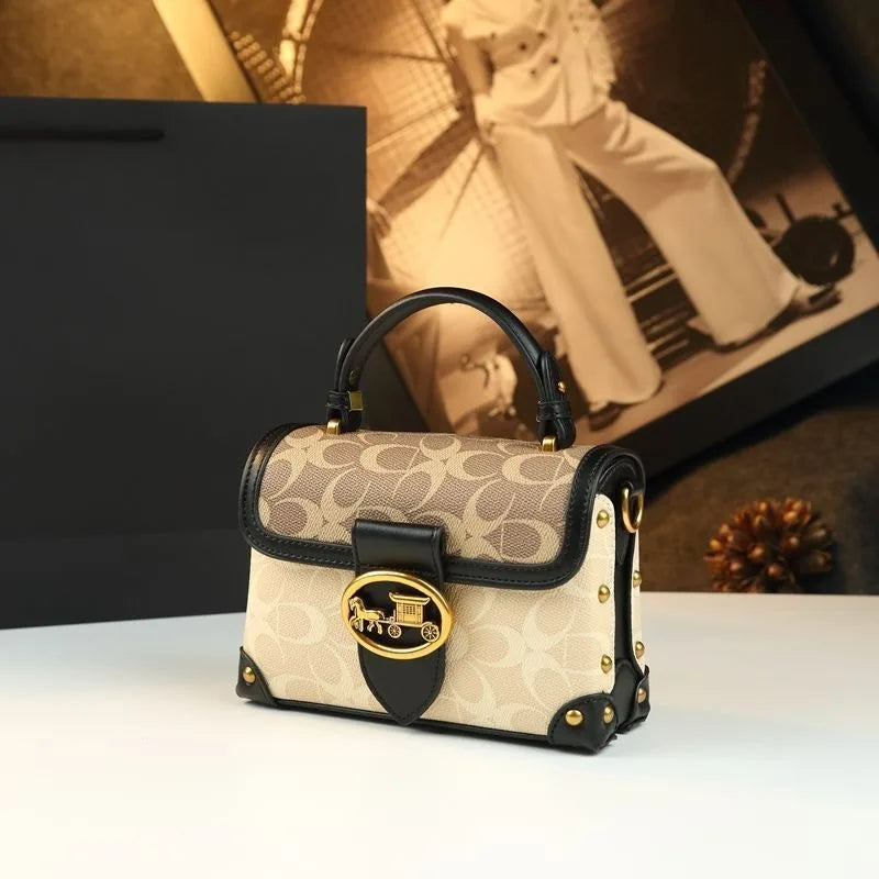 Stylish PU Box Bag for Women with Sequined Design