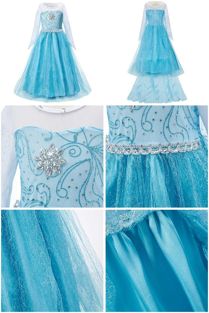 Kids Princess Dress Cinderella Cosplay Costume for Girls