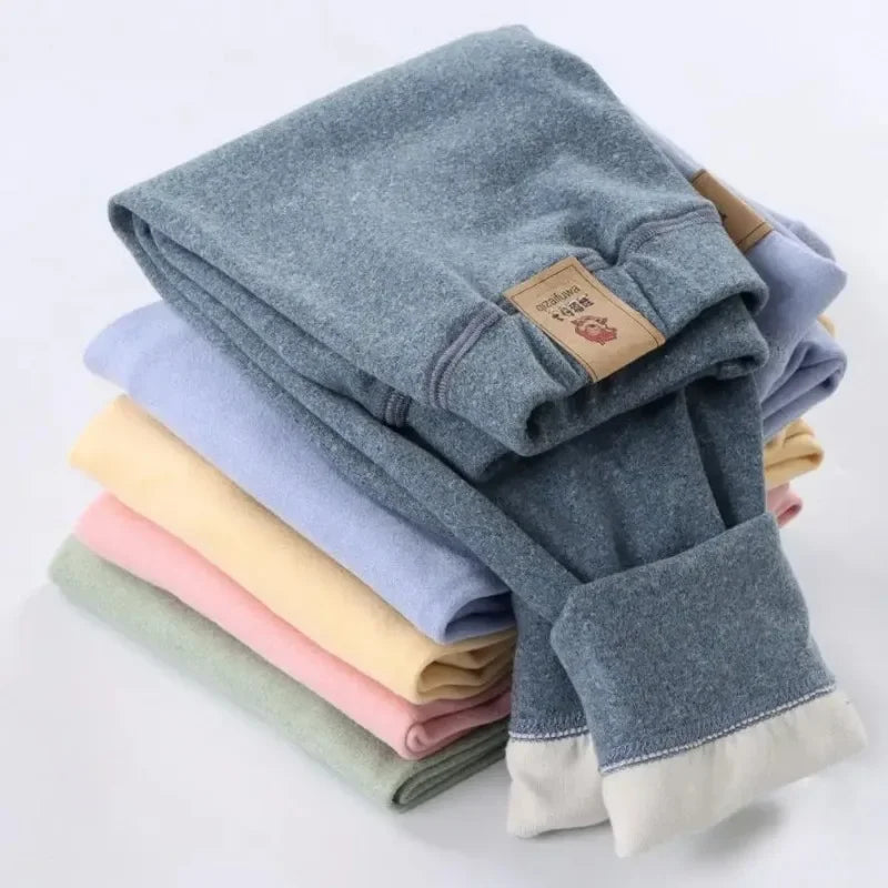 Children's Fleece Velvet Leggings for Winter