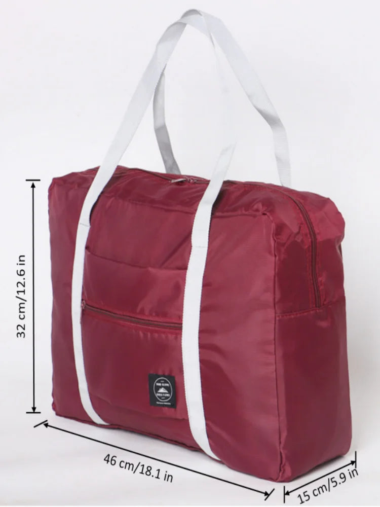 Foldable Nylon Travel Duffel Bag for Women and Girls