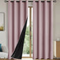 Modern Blackout Curtains - 100% Polyester, UV Protection